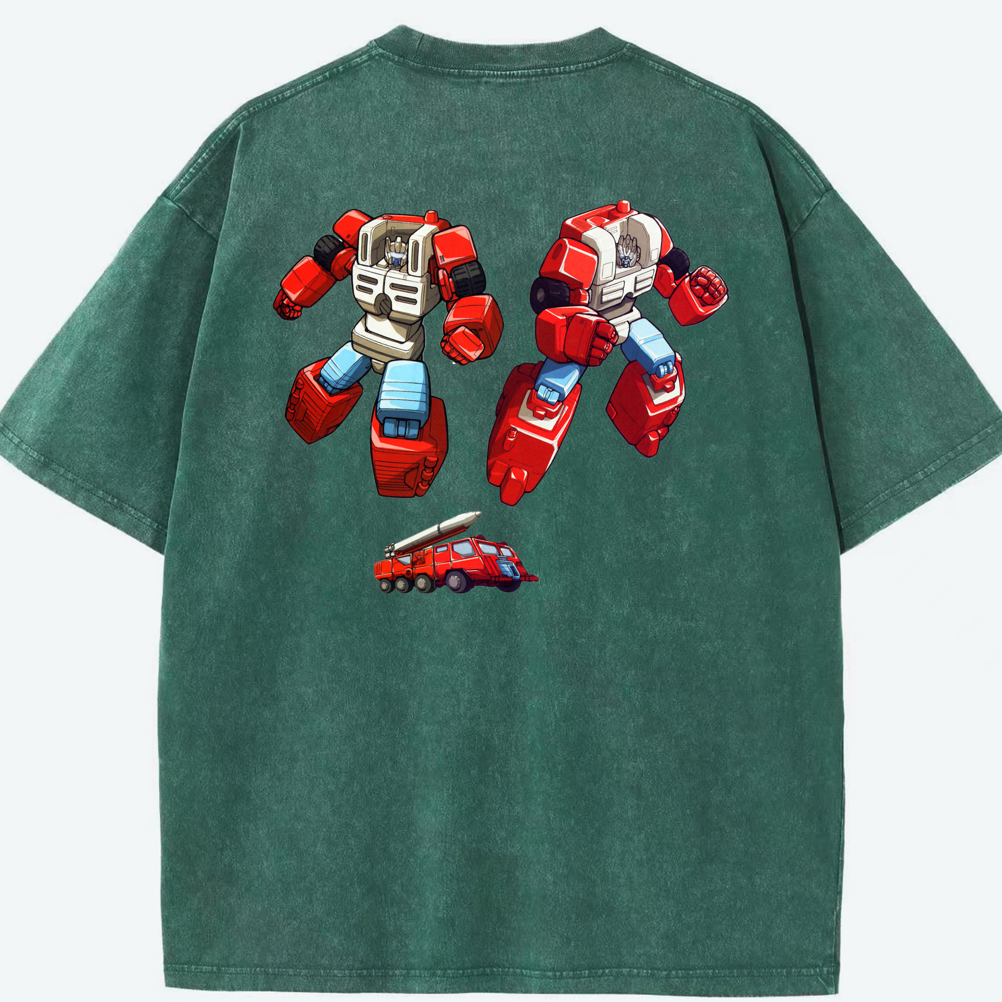 （画像用）  綿100% ヴィンテージ風 半袖Tシャツ（背面プリント）